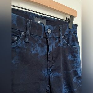 Mother The Looker Size 24 Rebel In Silk Print